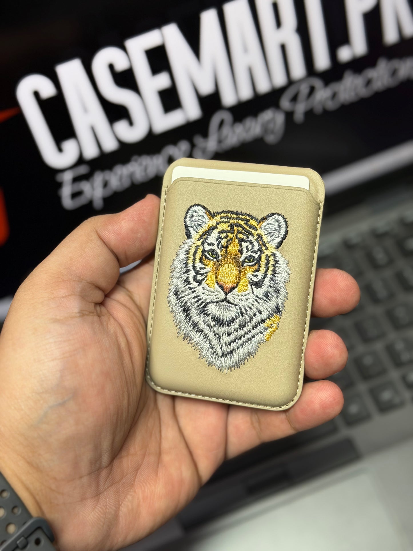 Polo Embroidered MagSafe Stand Wallet - Santa Barbara Savanna Series