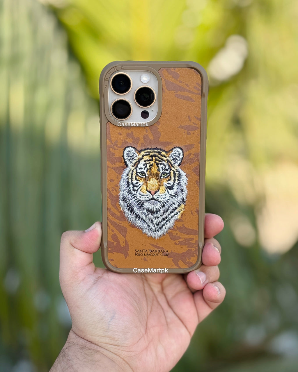Polo Santa Barbara original savanna series case in genuine leather for Apple iPhone 16 pro max