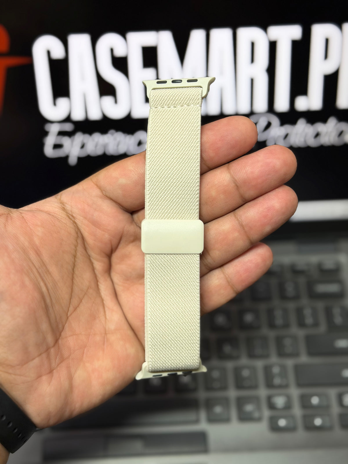 Magnetic Stretchy Nylon Loop Band - Elastic Strap for Apple Watch 42 to 49 MM