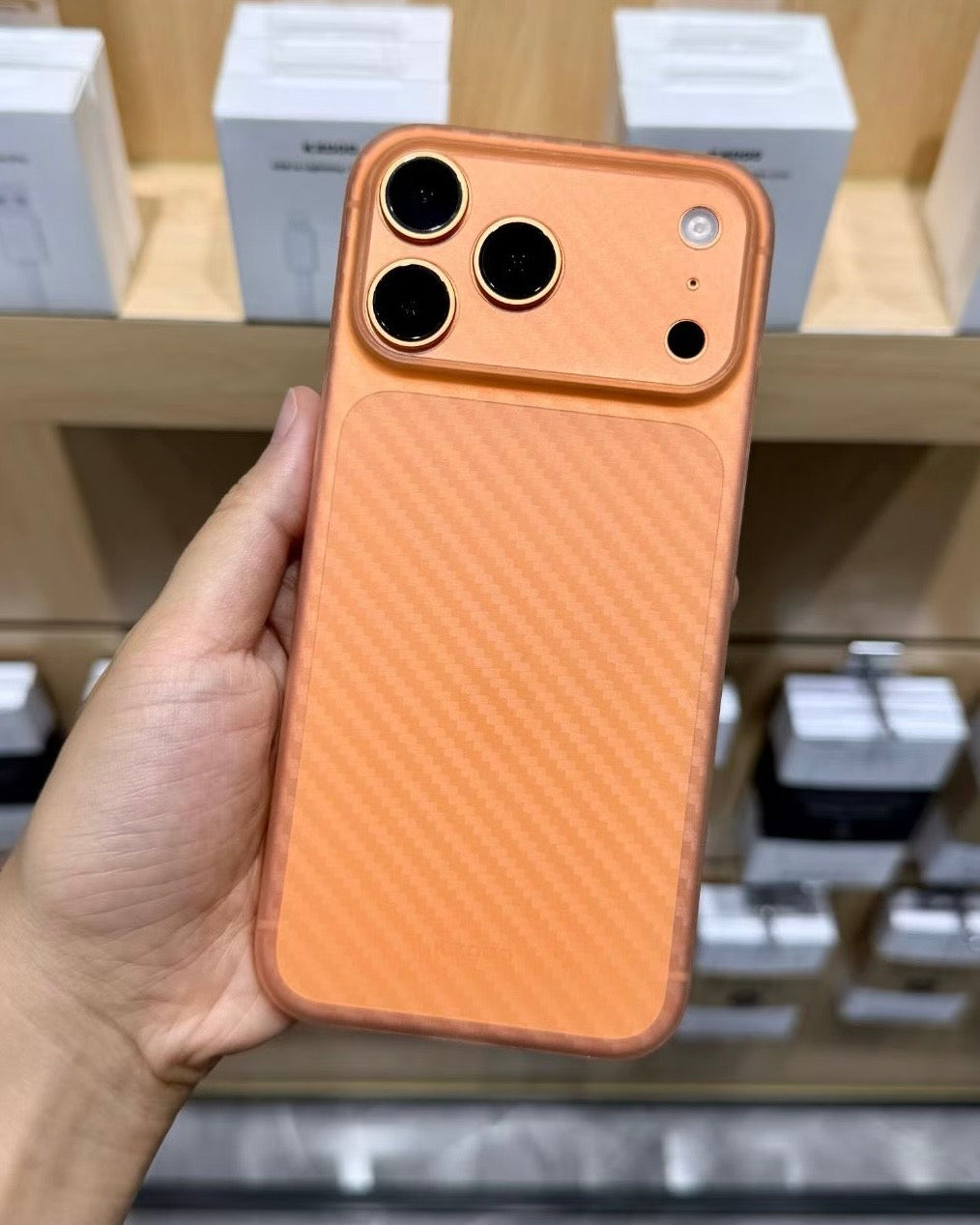 Kzdoo Air Carbon Ultra Thin Case Cosmic Orange