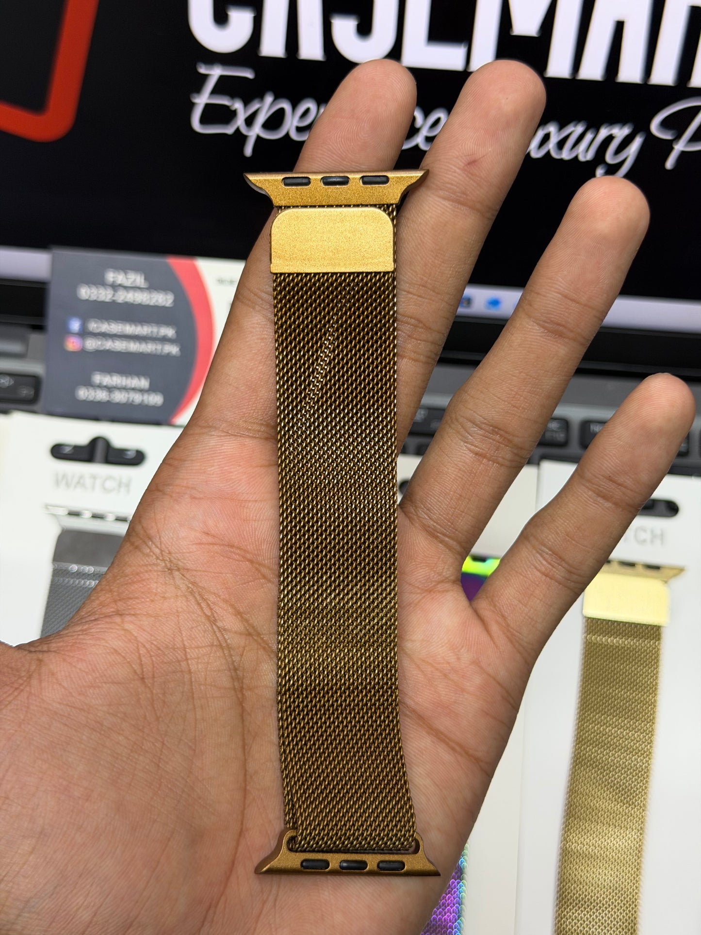 Milanese Magnetic Mesh Loop Band for Apple Watch 42 to 49 mm