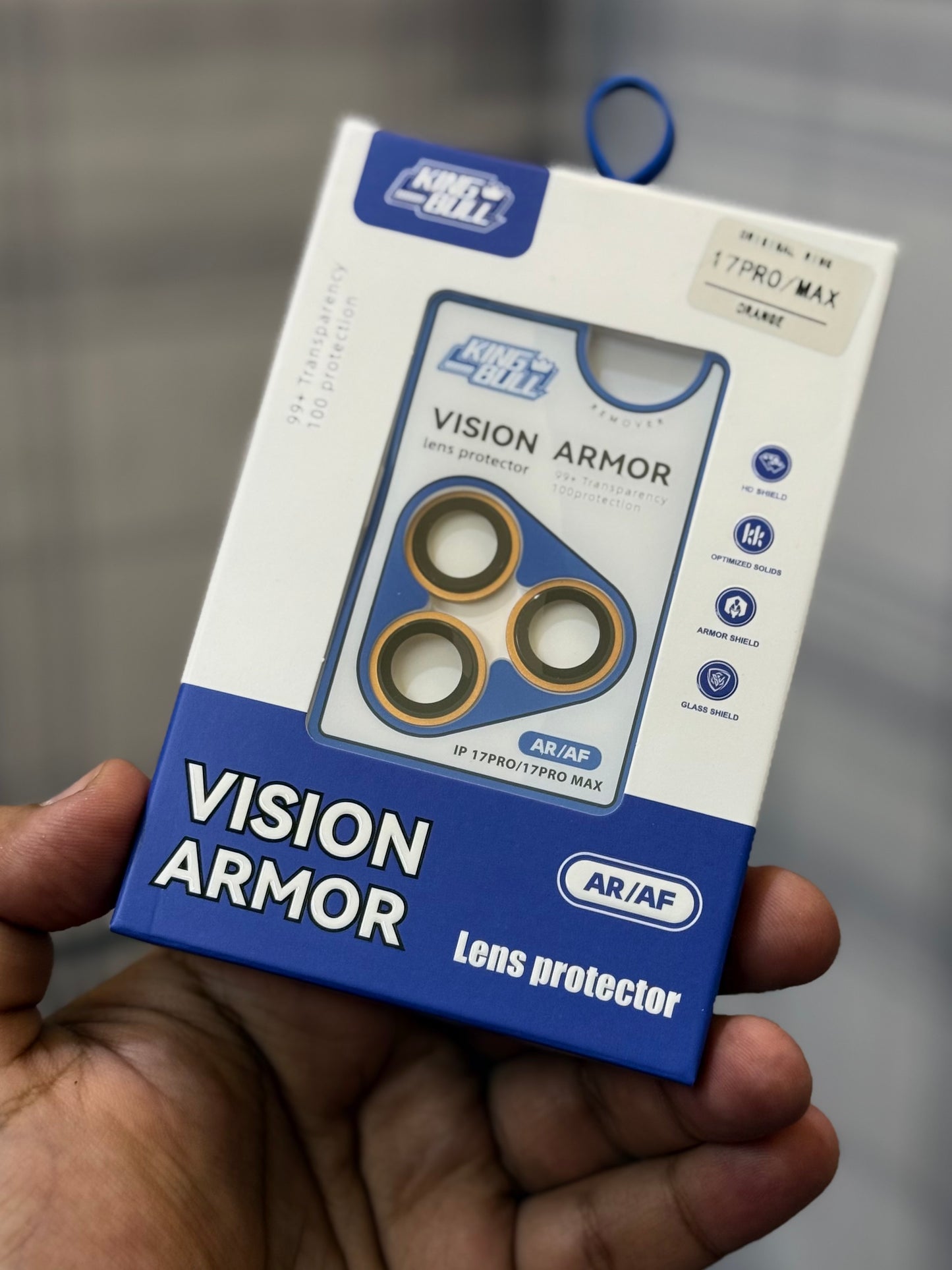 Kingbull Vision Armor Sapphire Camera Lens Rings for 17 Series