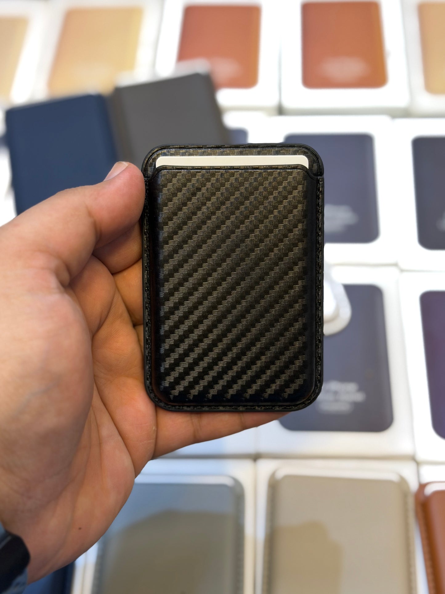 Carbon Fibre MagSafe Card Wallet