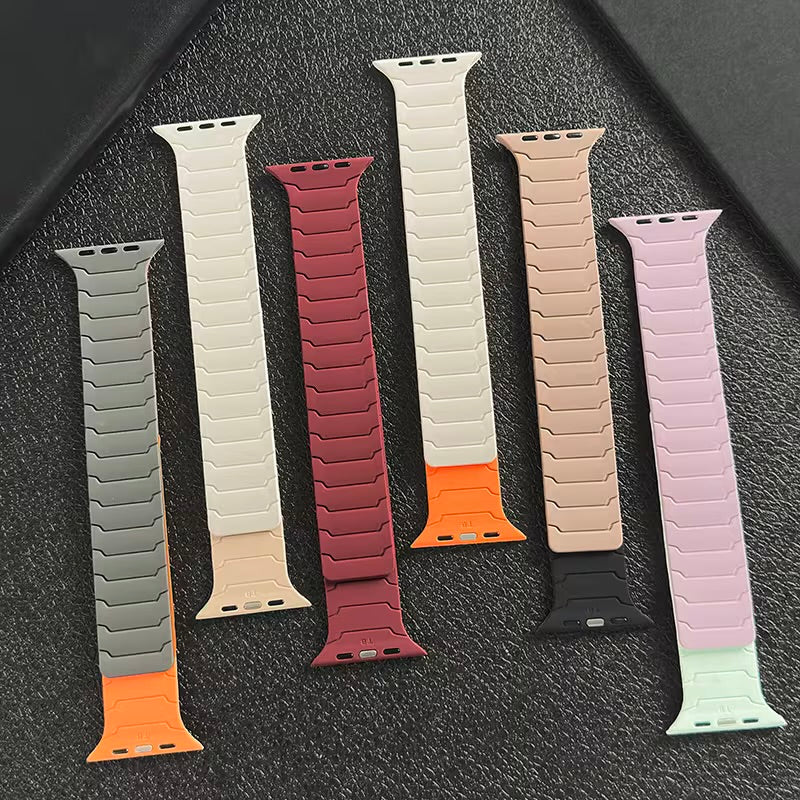 Fully Magnetic Silicone Loop Band for Apple Watch - 38mm to 49mm