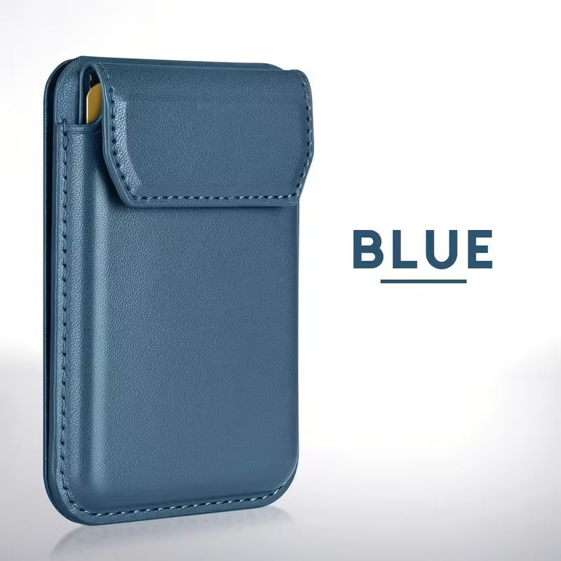 Snap on Phone Stand + Wallet - MagSafe Compatible Leather