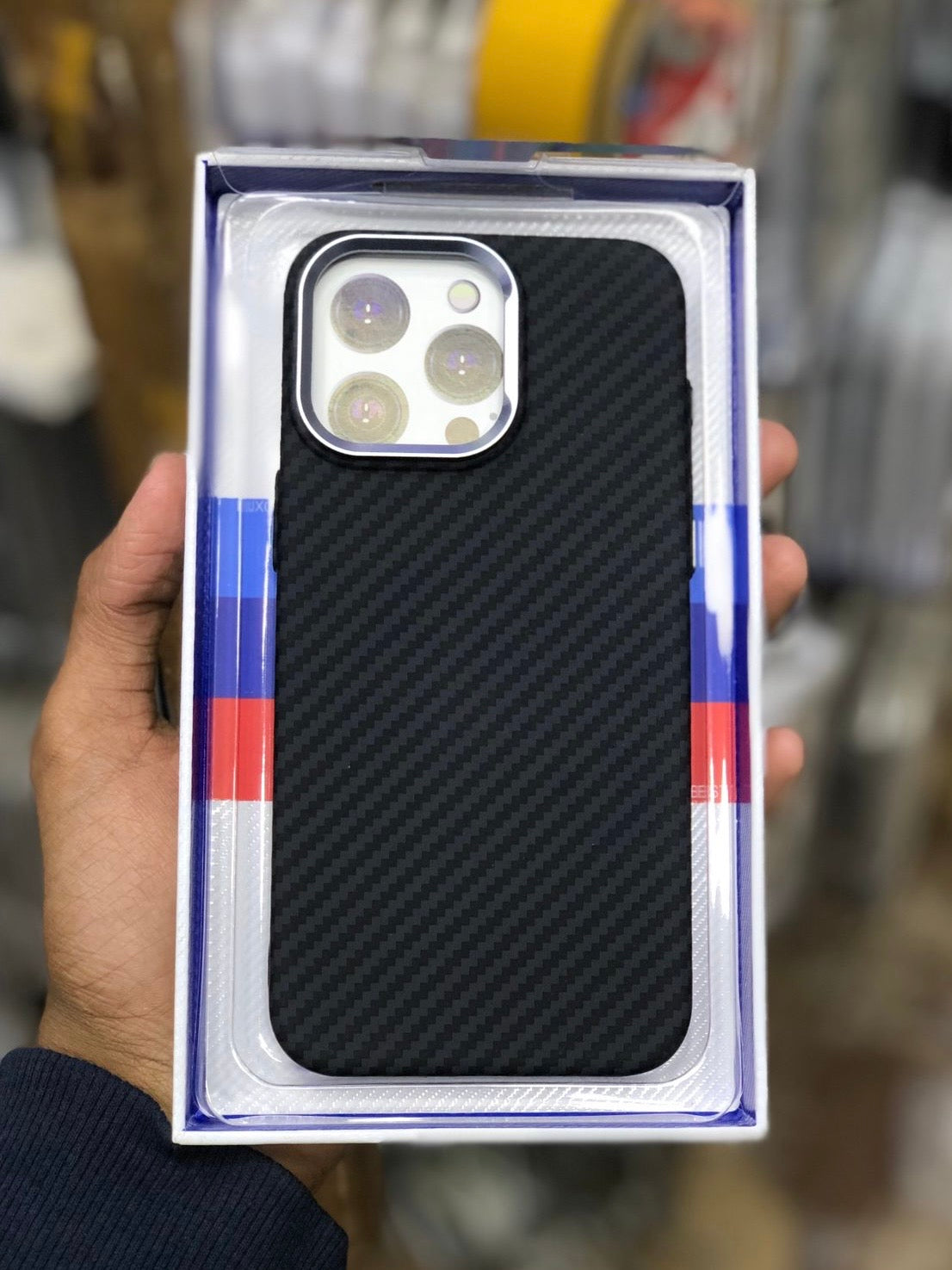 BLACK WAVE CARBON FIBRE KEVLAR CASE