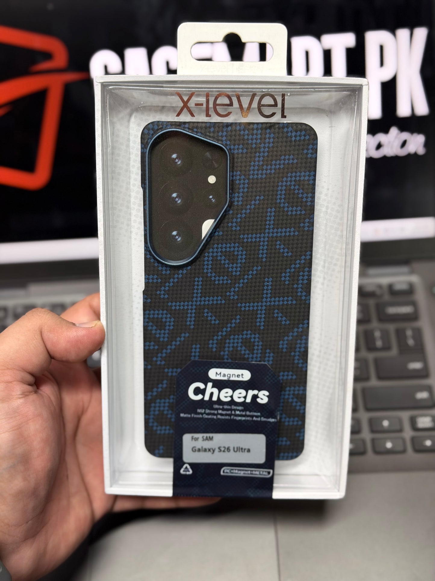 Carbon Fibre Side Cut X-Level Cheers Collection Ultra Thin Case - S26 Ultra
