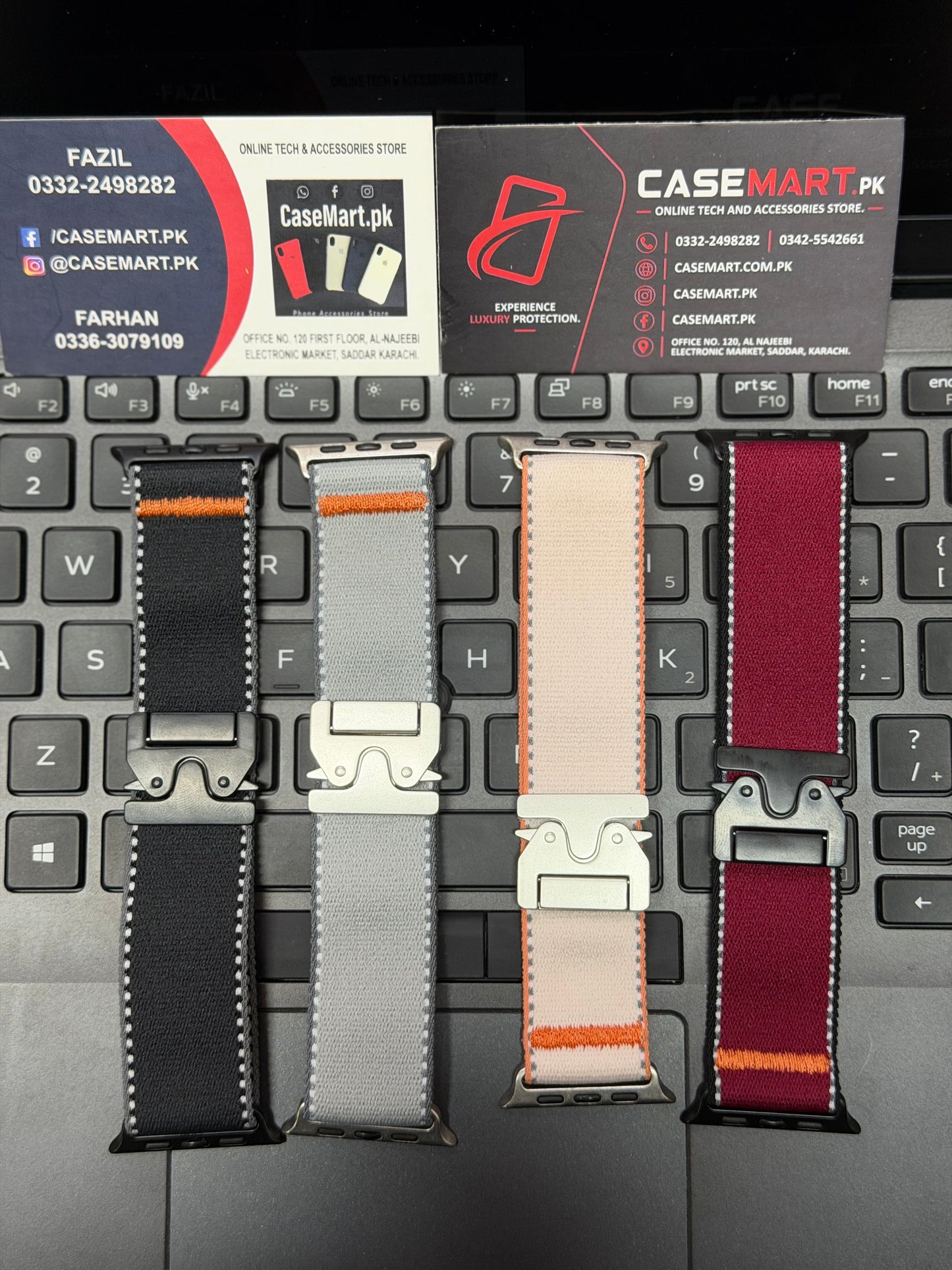 Nylon Wild Path Loop Band With Master Lock for Apple Watch 42 to 49 mm