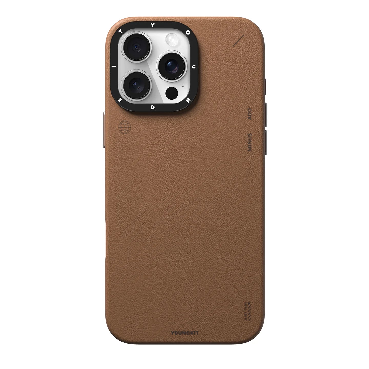 YoungKit Matte Leather Desert Brown 16 Pro Max