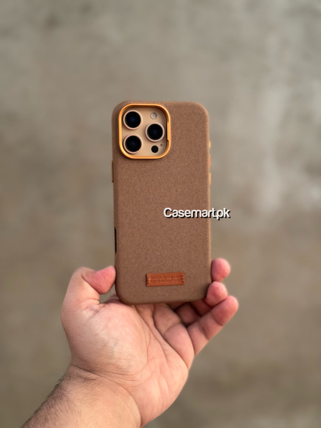 Polo Santa Barbara Leonard case leather+fabric for Apple iPhone 16 pro and 16 pro max
