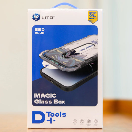 LITO Magic Glass Screen Protector Box With Applying Kit - Clear, Privacy & Matte for Apple iPhone | D+ Tools Series