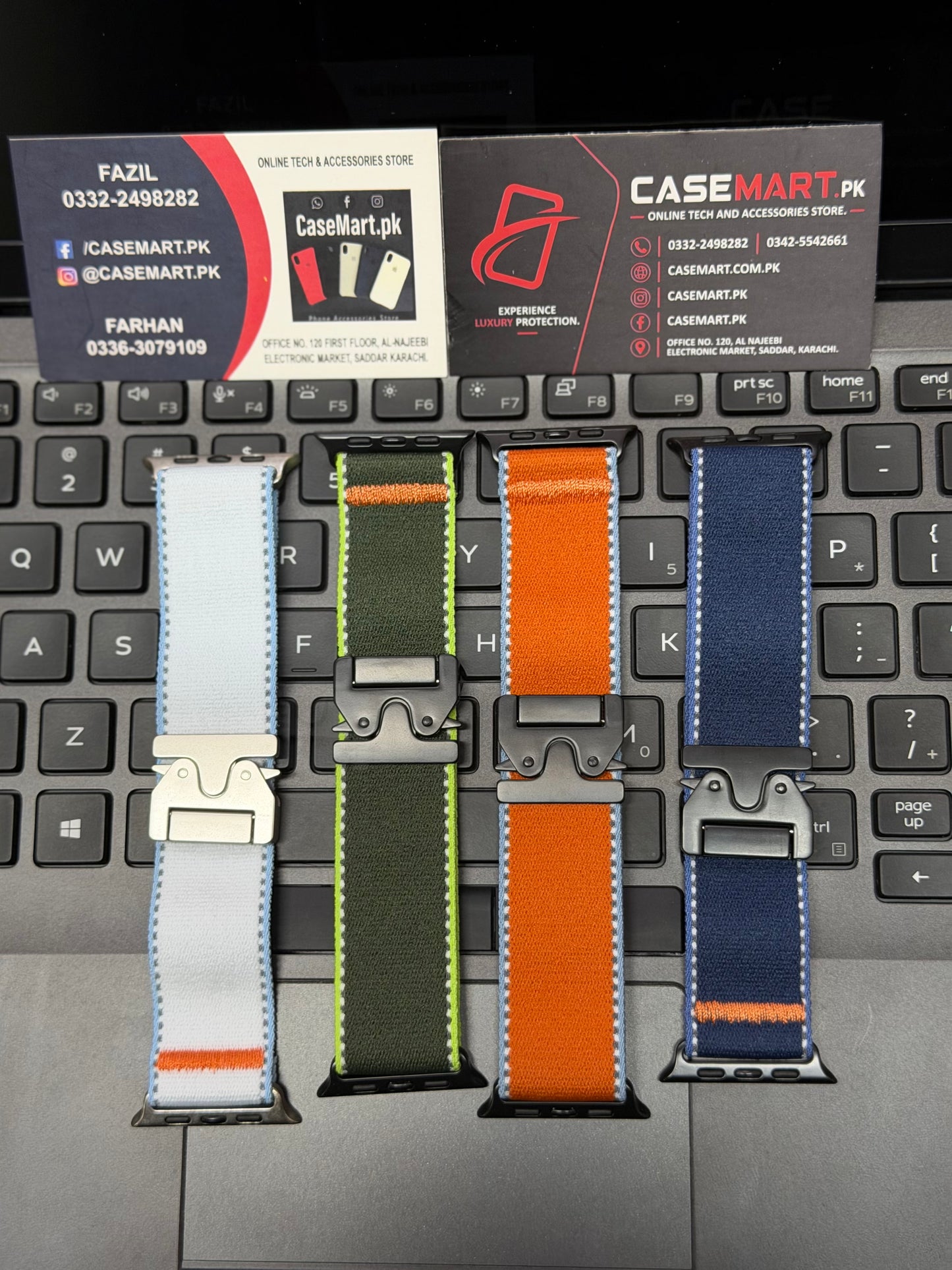 Nylon Wild Path Loop Band With Master Lock for Apple Watch 42 to 49 mm