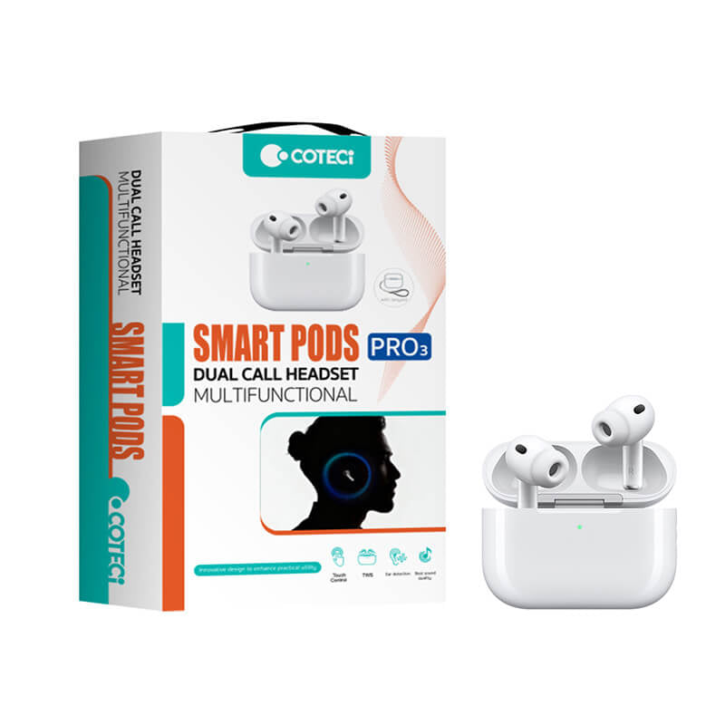 COTECi Smart Pods with Active Noise Cancellation Wireless Earbuds for Excellent Calling 1 Year Warranty