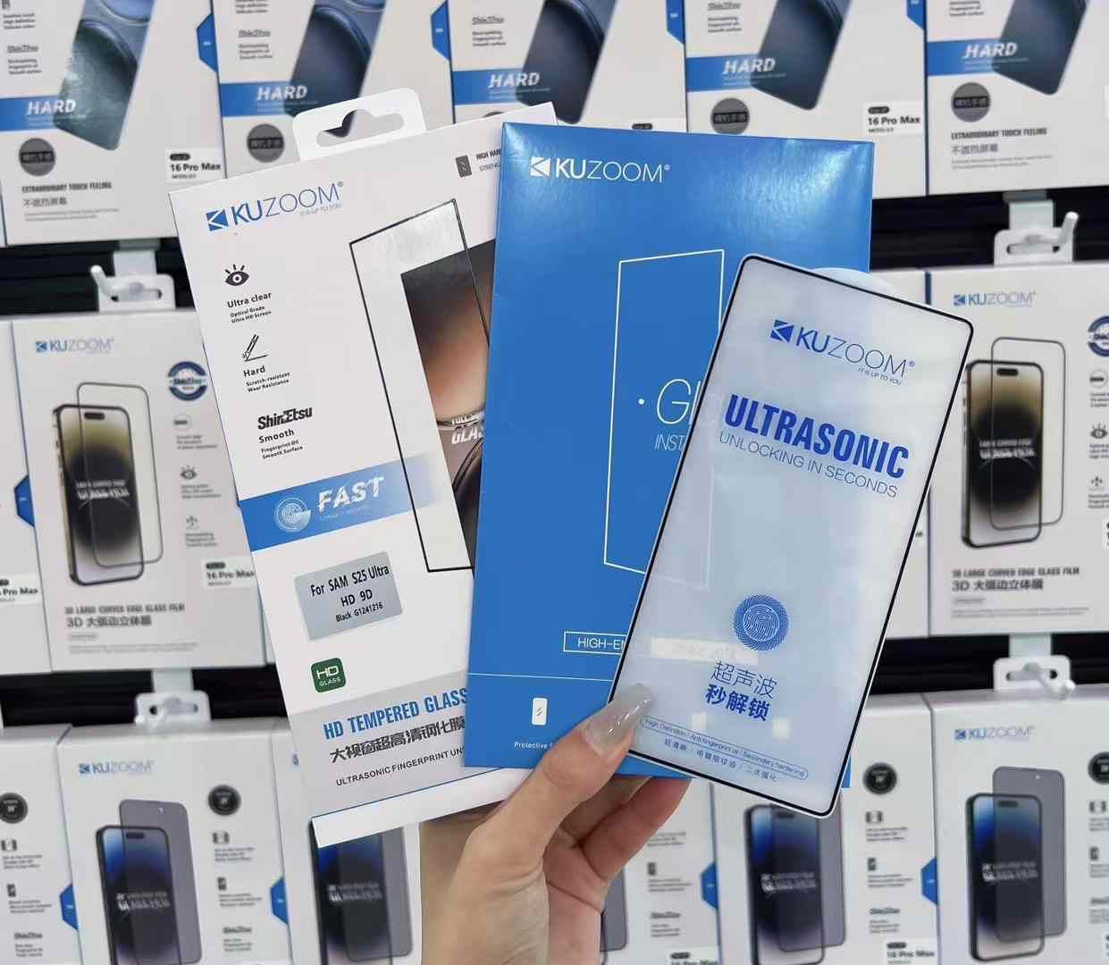 Kuzoom clear glass for Samsung s25 ultra