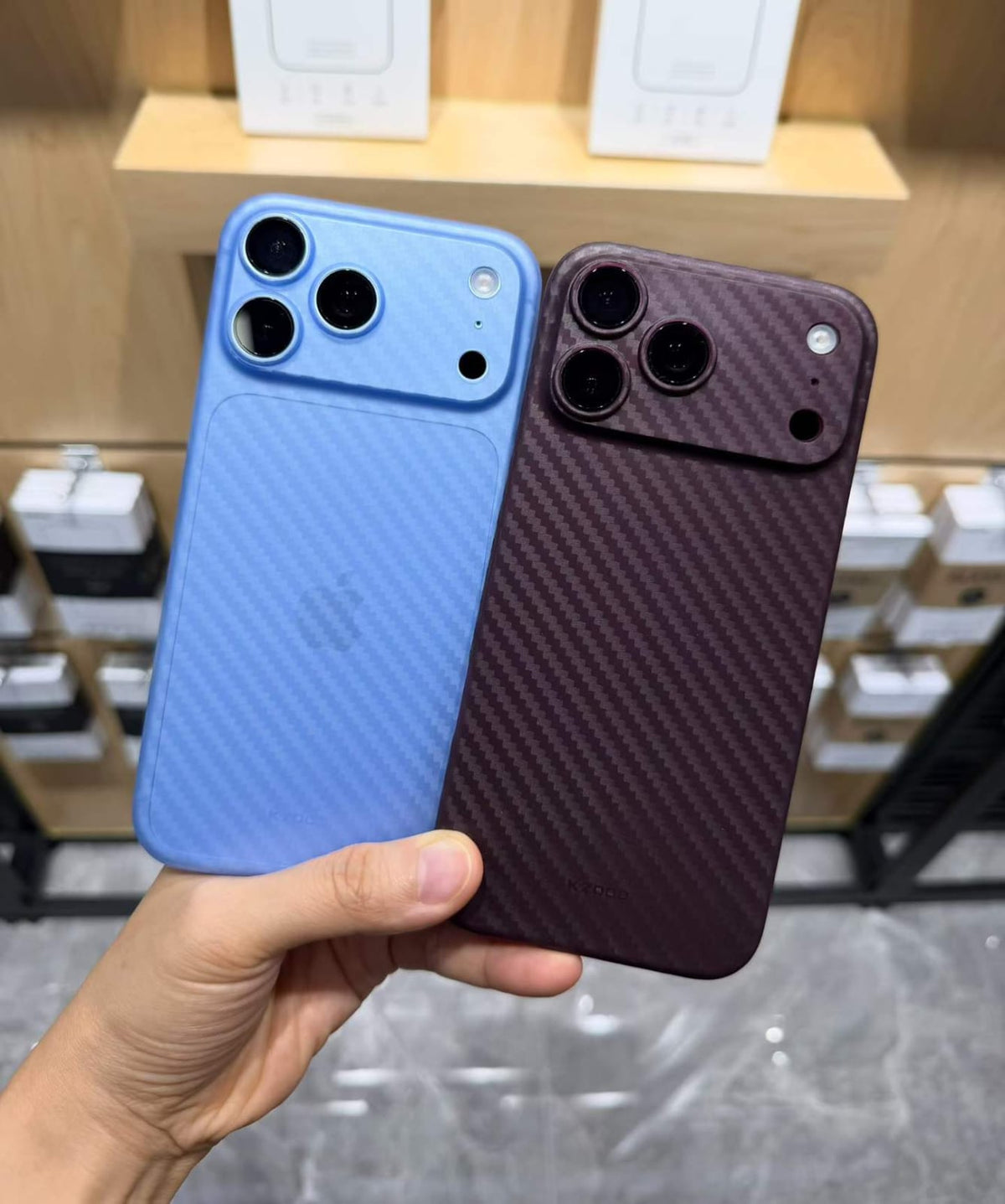 Kz-Doo Air Carbon Ultra Thin Case for iPhone | Premium 0.3mm Slim Protective Cover