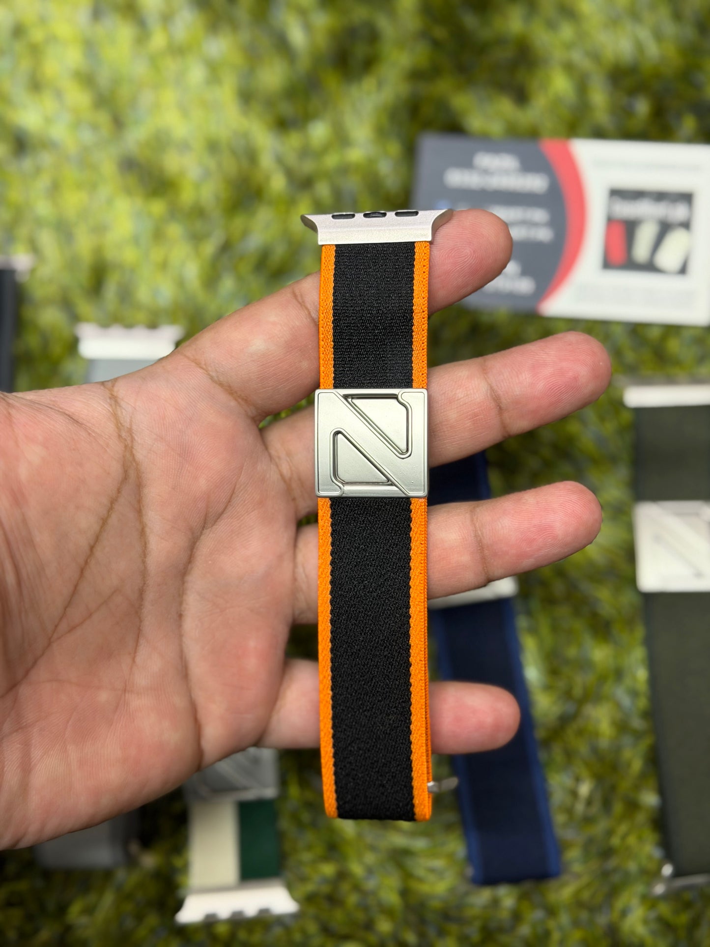 Stretch Nylon N Magnetic Buckle Loop Band for Apple Watch from 42mm to 49mm