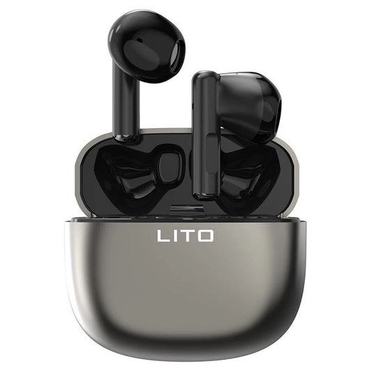 LITO Wireless Stereo Earbuds (Titanium Finish) Half in-ear Design