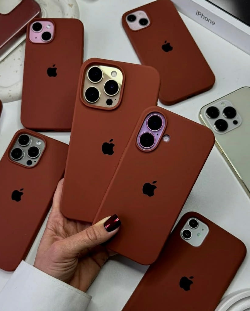 Apple Official Silicone Case Choco Brown