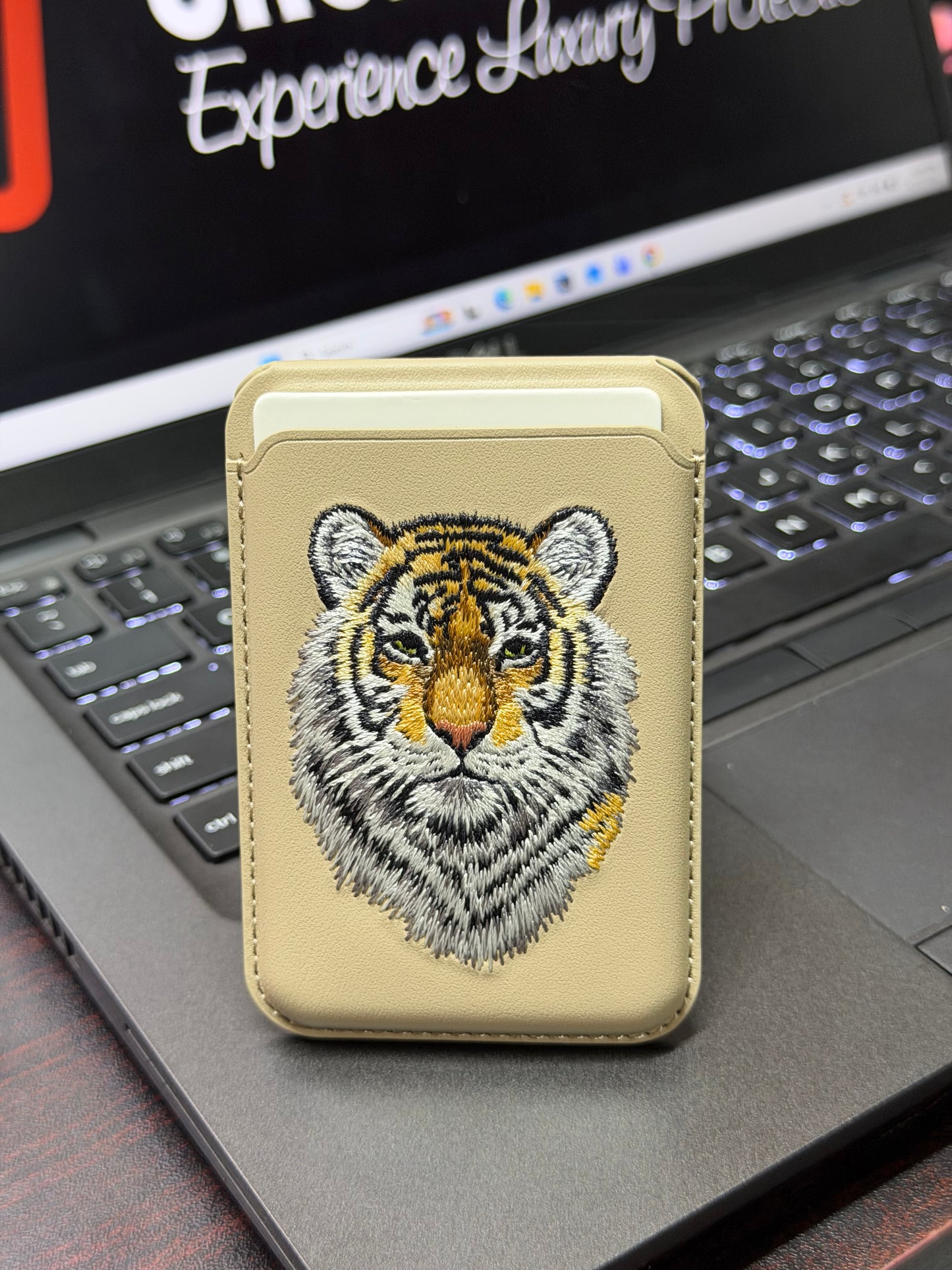 Polo Embroidered MagSafe Stand Wallet - Santa Barbara Savanna Series