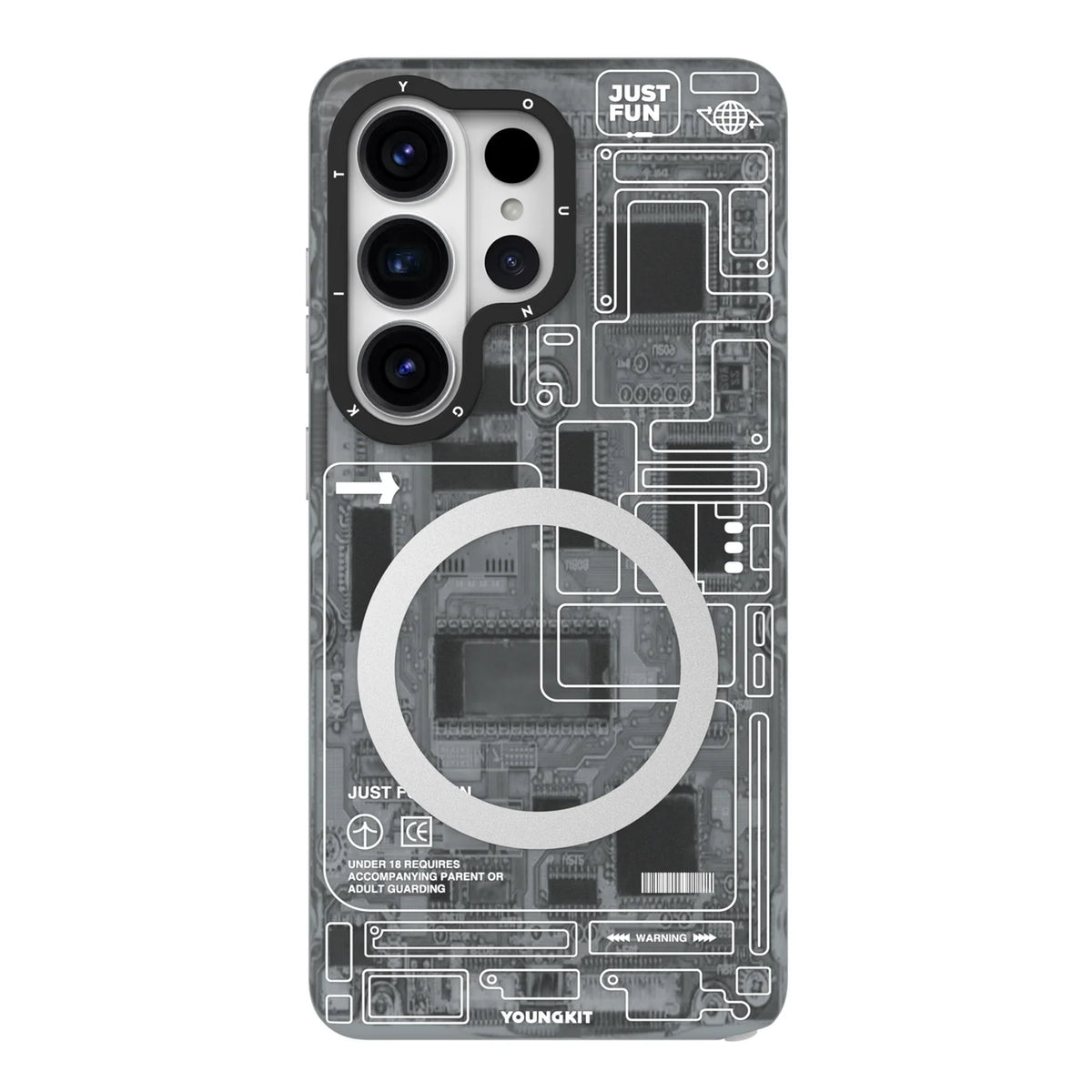 Original YoungKit Technology Circuit MagSafe Case Samsung Galaxy S26 Ultra