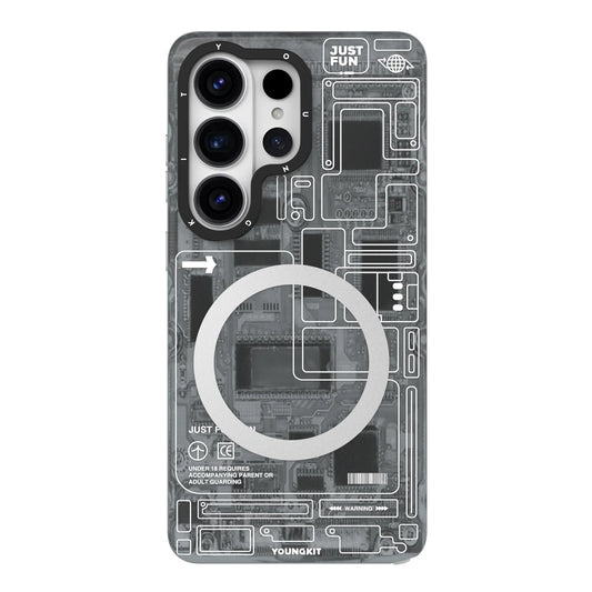 Original YoungKit Technology Circuit MagSafe Case Samsung Galaxy S26 Ultra