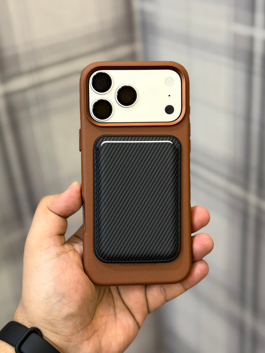 Carbon Leather MagSafe Card Wallet