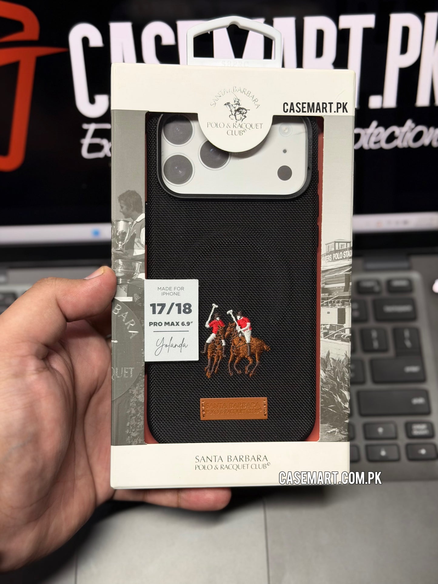 Polo Santa Barbara 18 Pro Max - Yolanda MagSafe Embroidered Leather Case - Premium & Original Cover