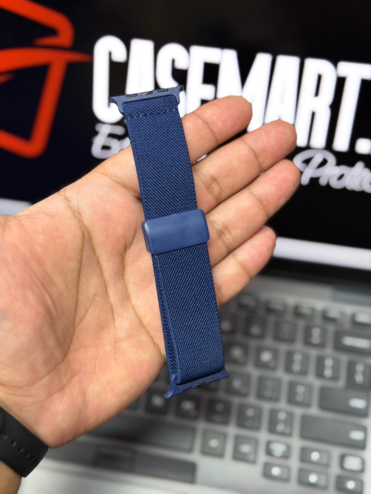 Magnetic Stretchy Nylon Loop Band - Elastic Strap for Apple Watch 42 to 49 MM
