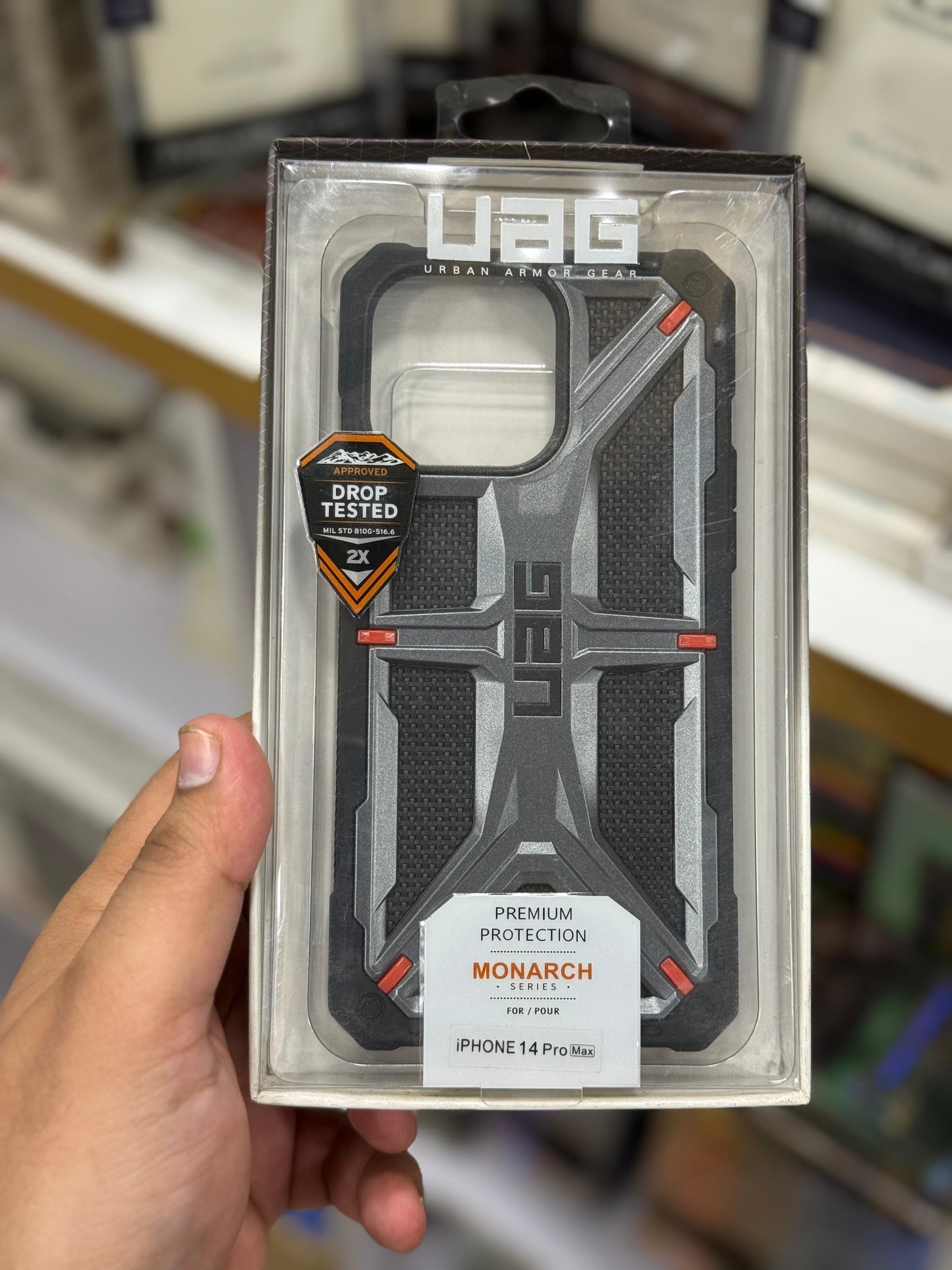 UAG Gray monarch series case iPhone 14/15 pro max