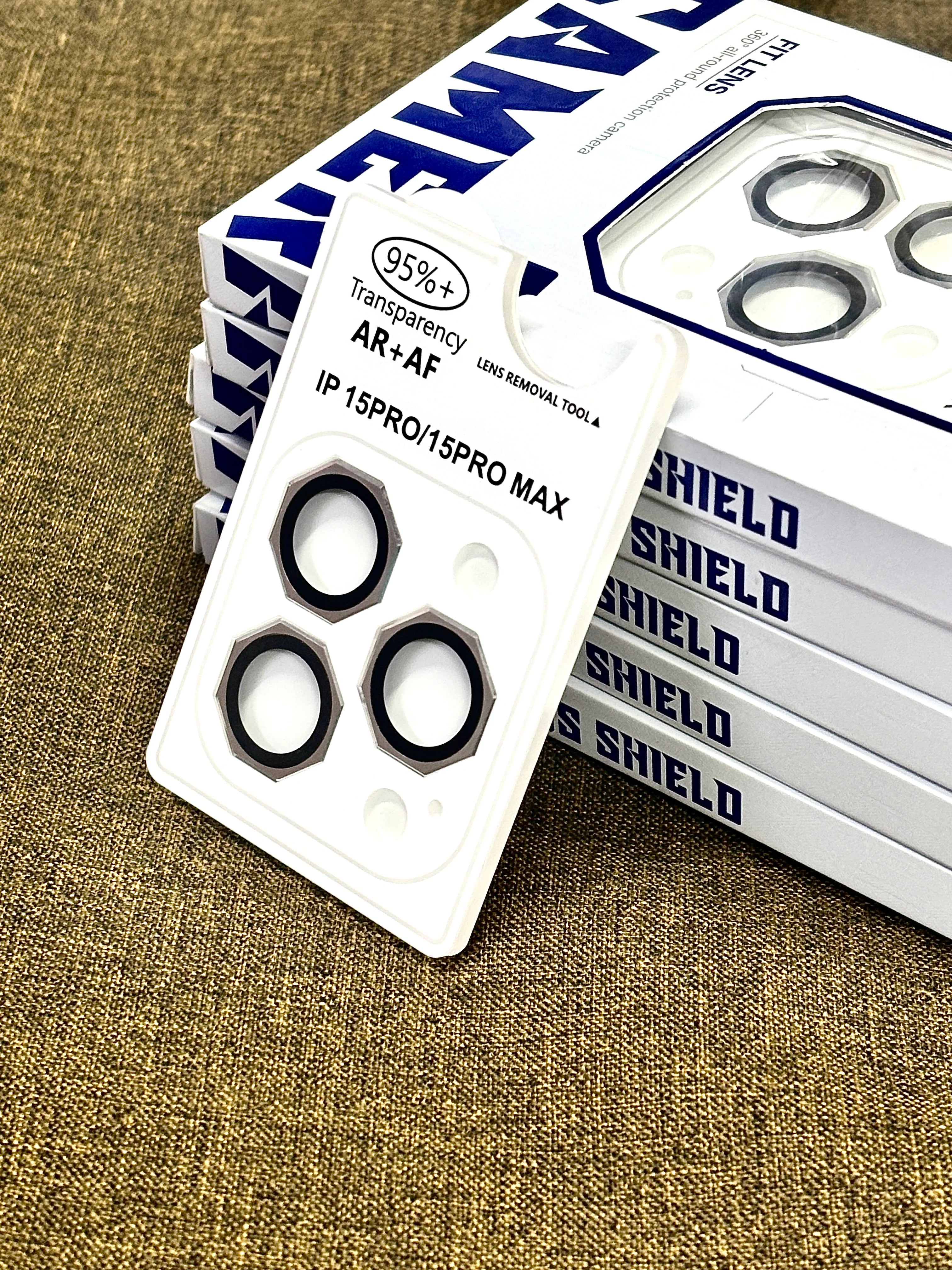 Metallic Octagonal Lens Rings for iPhone