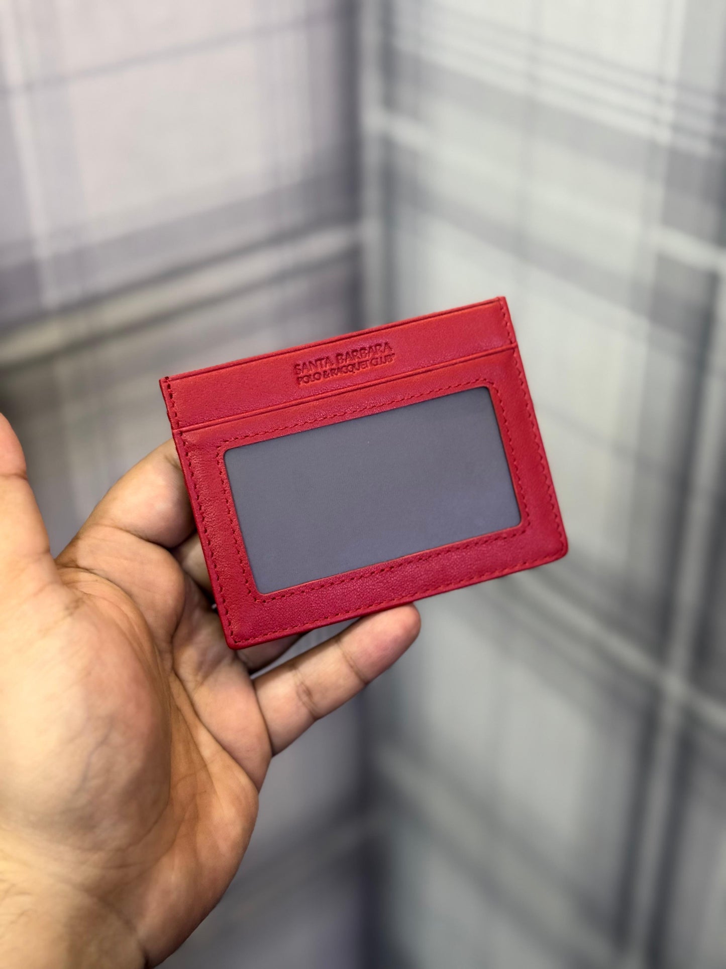 Original Polo Ravel Card Wallet Maroon Genuine leather
