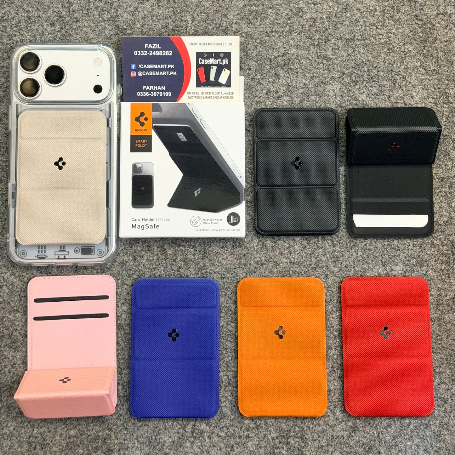 Spigen Smart Fold MagSafe Wallet - Card Holder + Stand