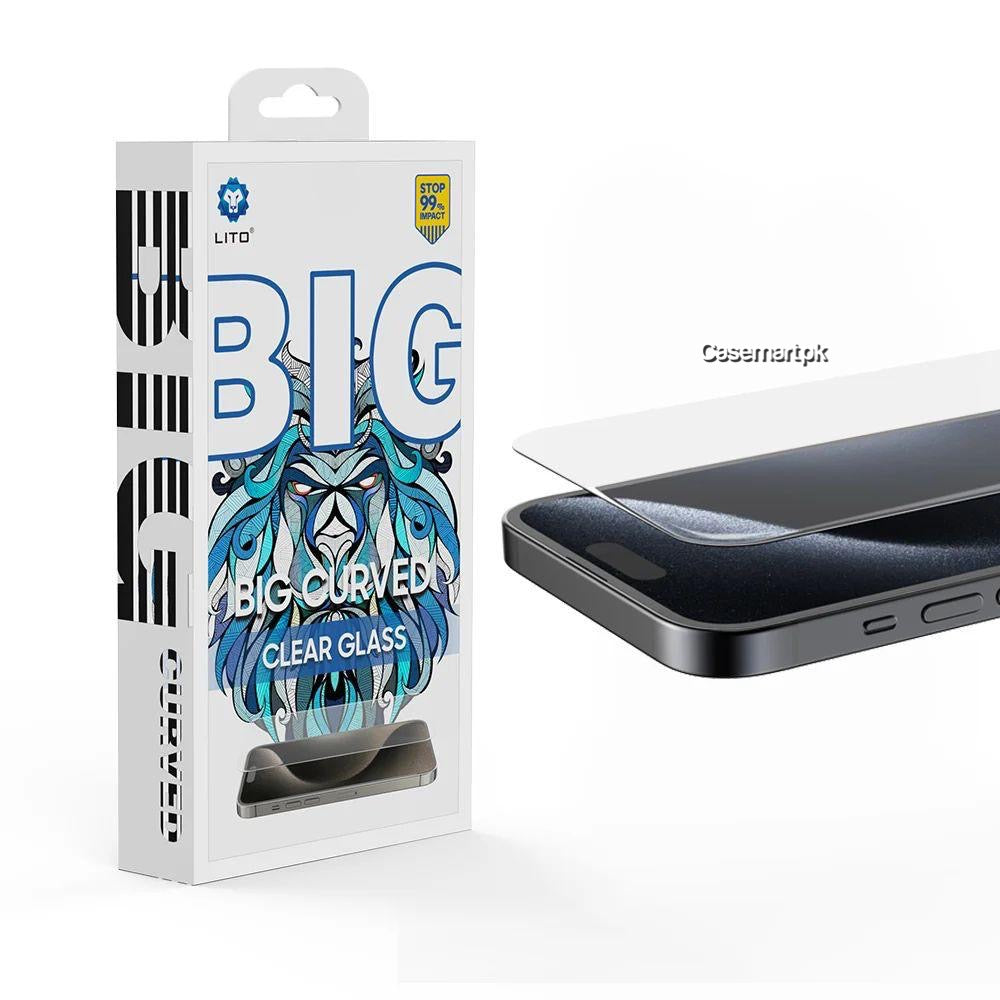 lito big curved glass bazel less