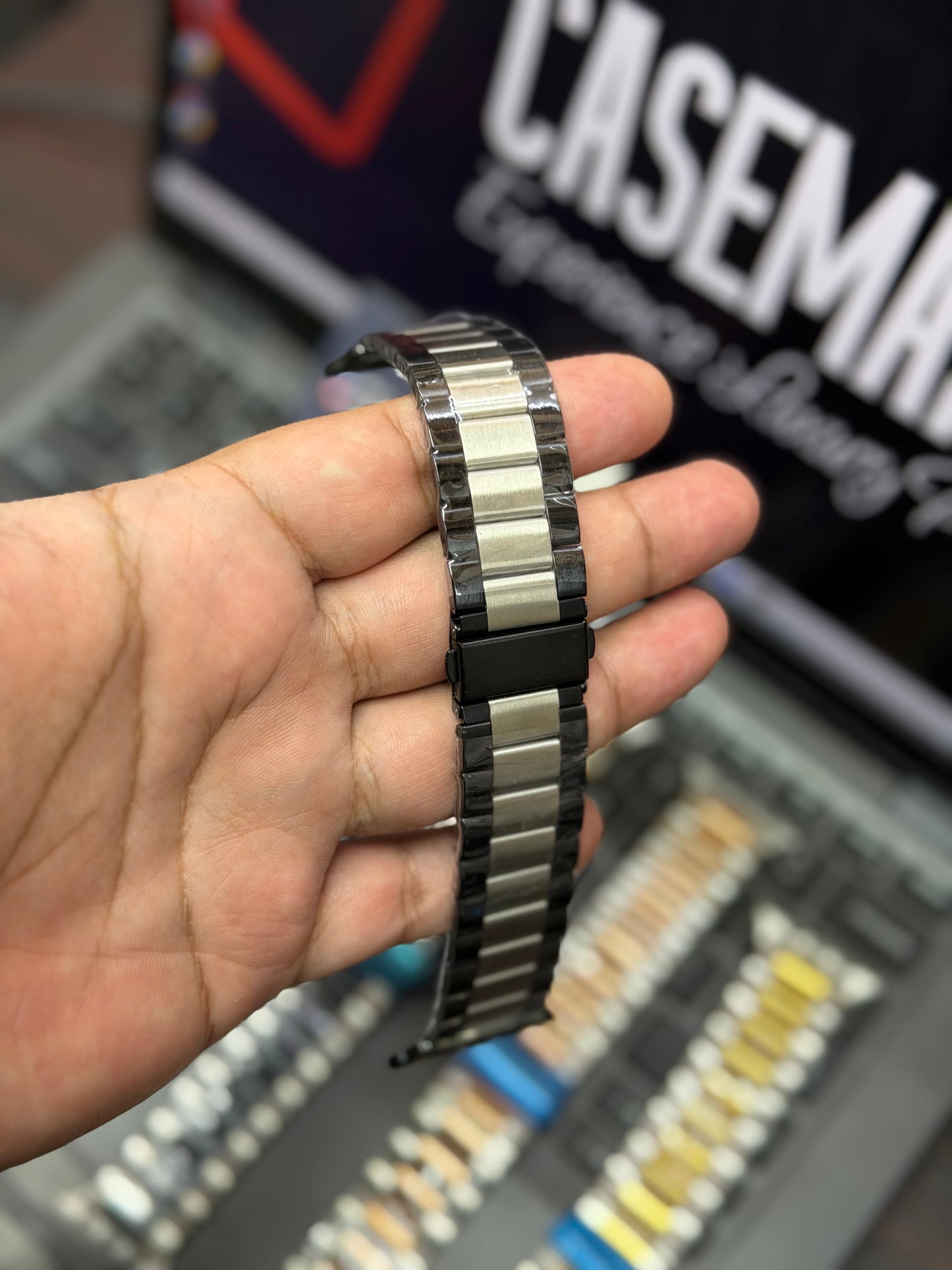 Luxury Rolex Metal Two-Tone Bracelet Chain  - Apple Watch 42 to 49 mm