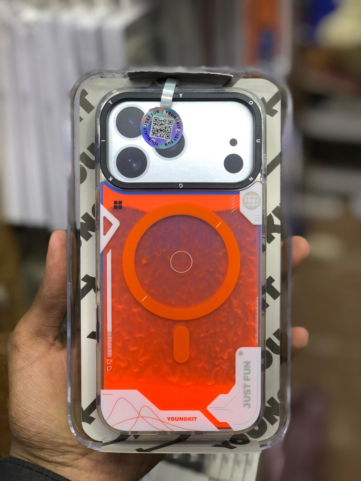 Youngkit Liquid Sand Series Cosmic Orange Case 17 Pro And Max