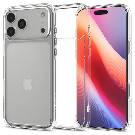 Spigen Crystal Clear Case for iPhone 18 Pro Max – Best Transparent Shockproof Cover with Air Cushion Technology & Anti-Yellow Protection | Slim Crystal Clear Back Case Pakistan