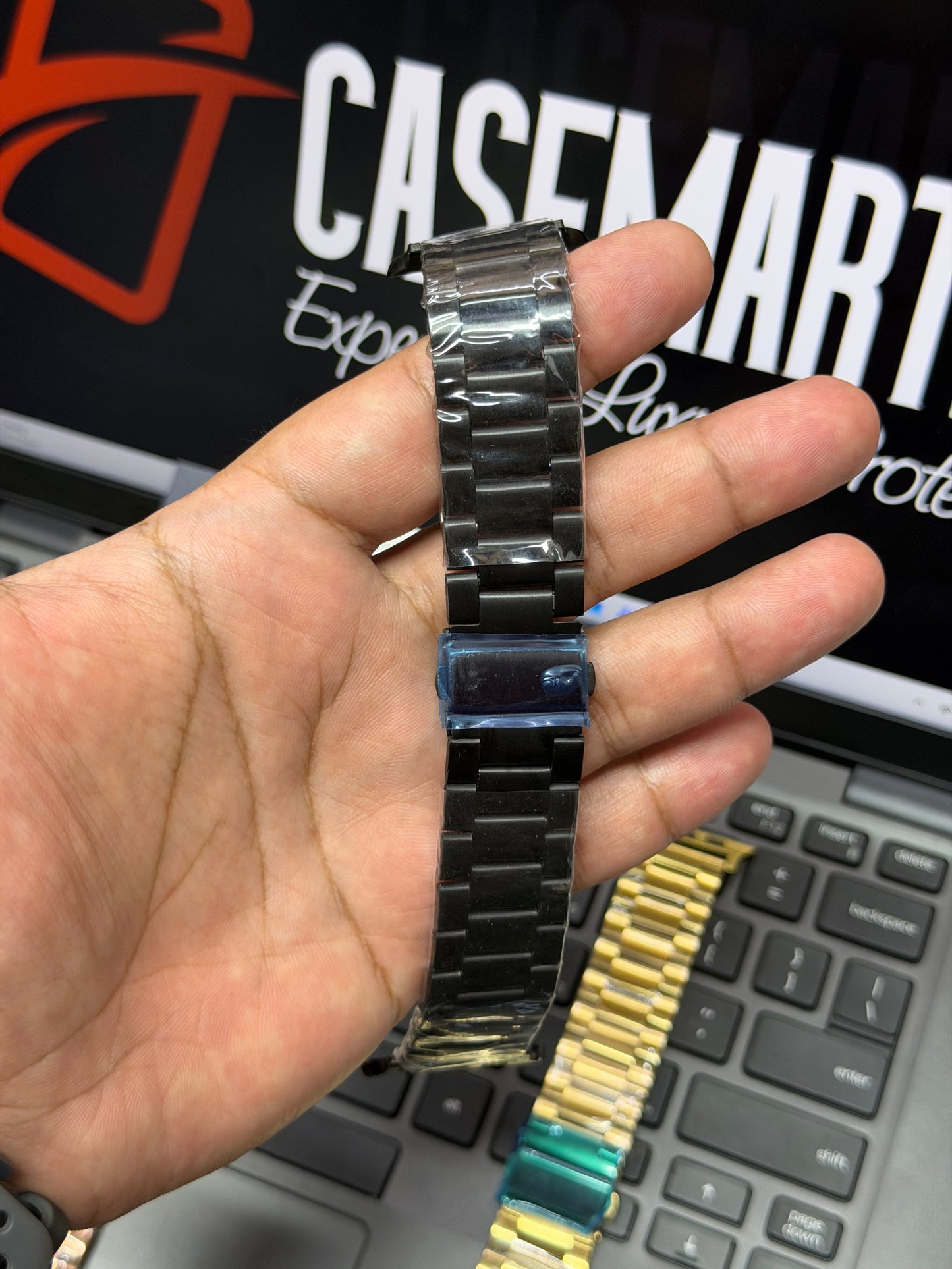 Premium Rolex Style Stainless Steel Chain Strap for Apple Watch 42 to 49 mm