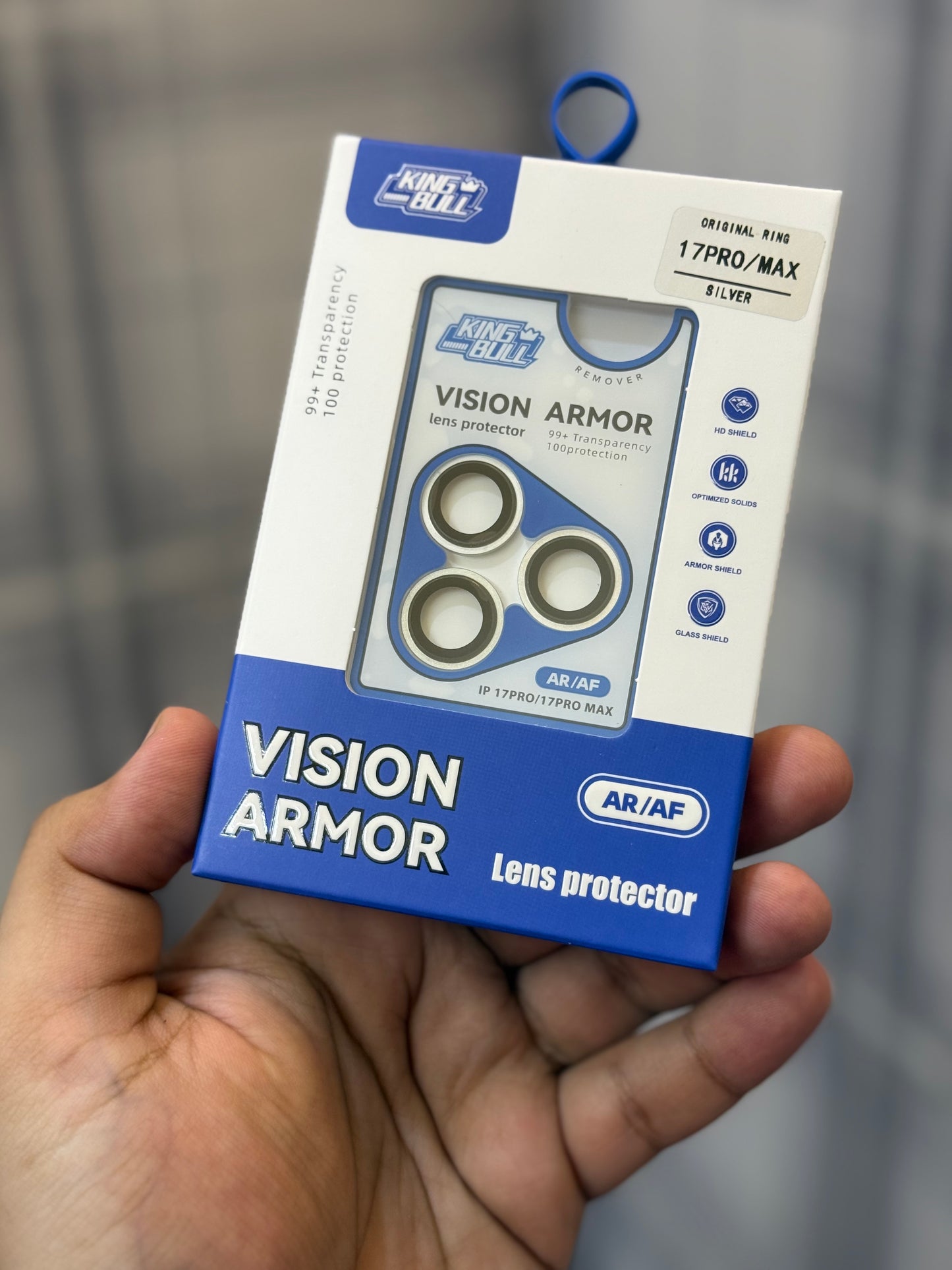 Kingbull Vision Armor Sapphire Camera Lens Rings for 17 Series