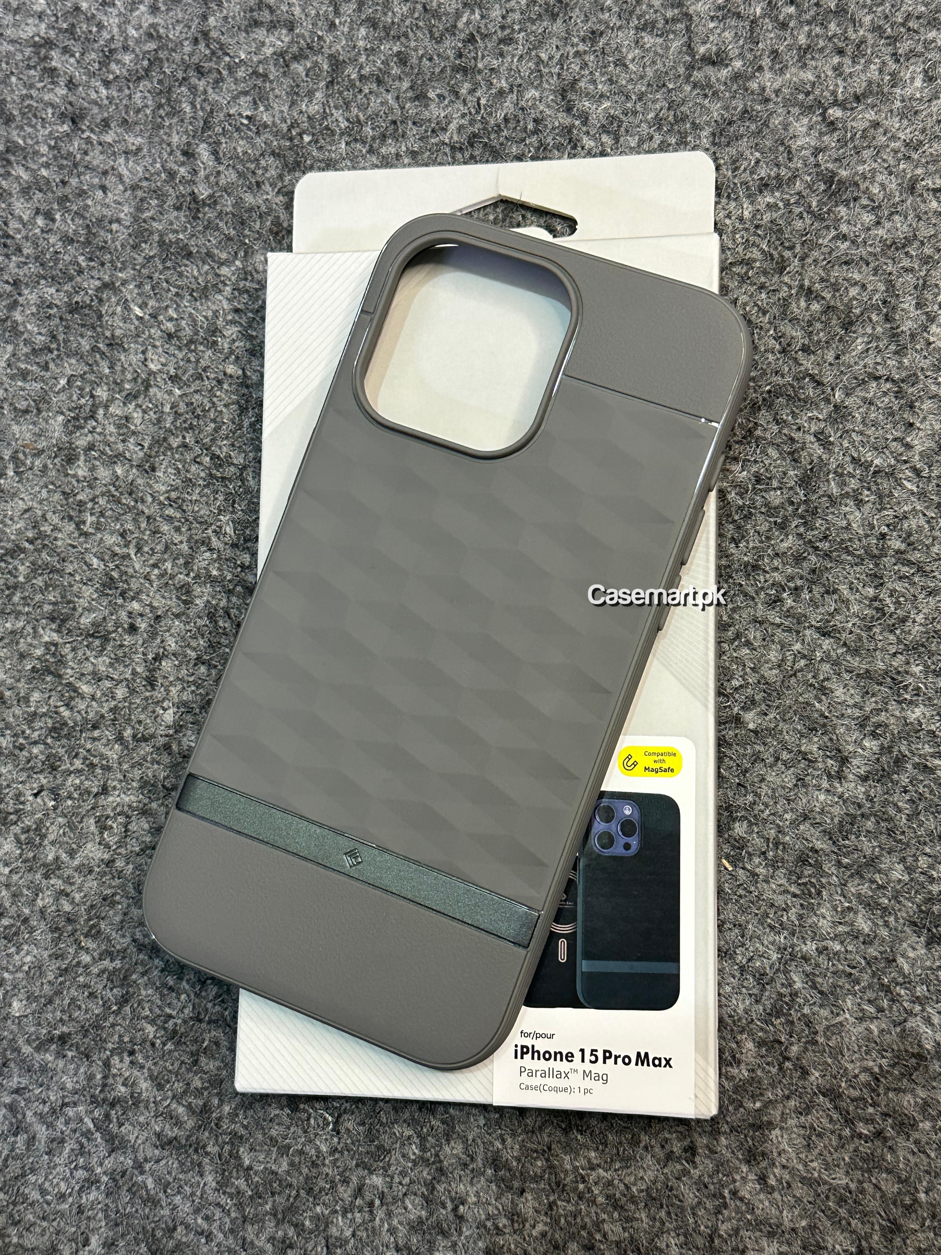 caseology magsafe case natural titanium tpu material iphone 15 pro max