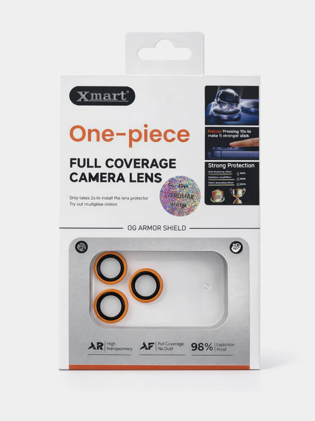Xmart Full Coverage Metallic Lens One-Piece Armor Cover