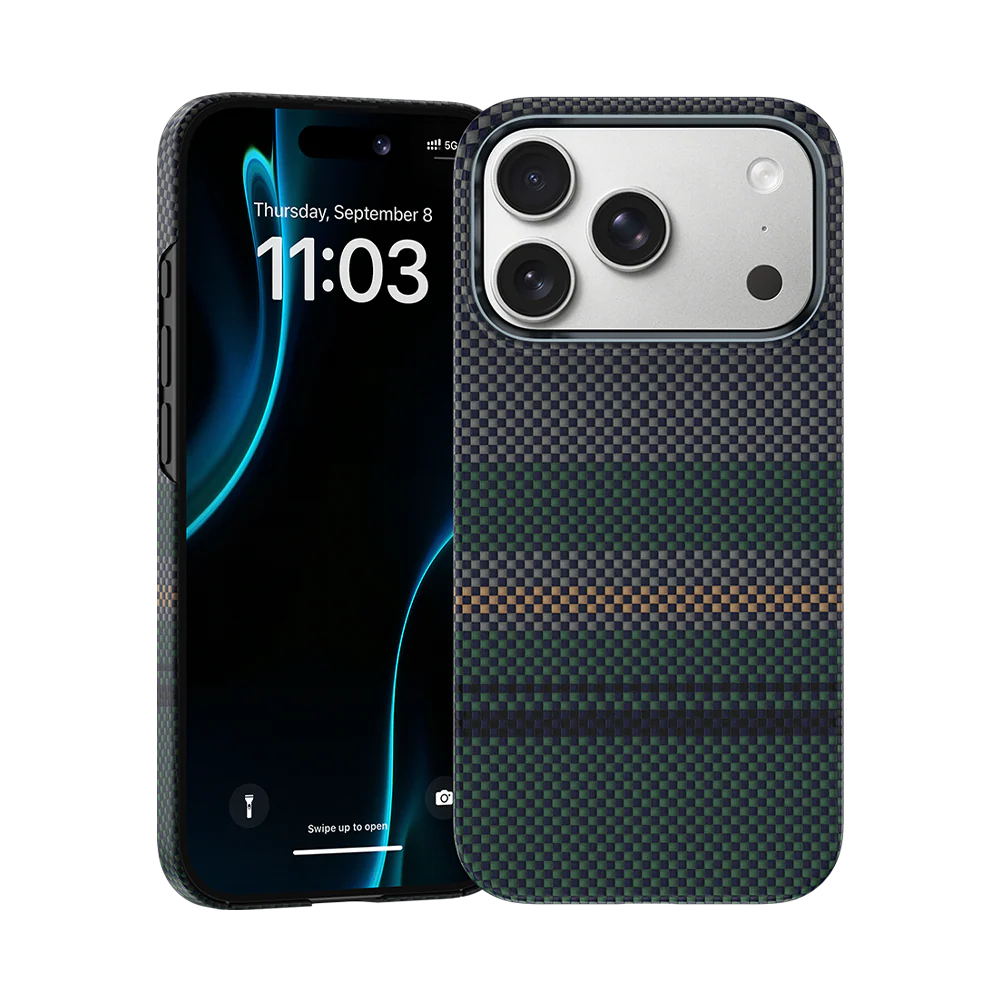 Sunset Carbon Fibre With MagSafe LUXO 17 Pro Max