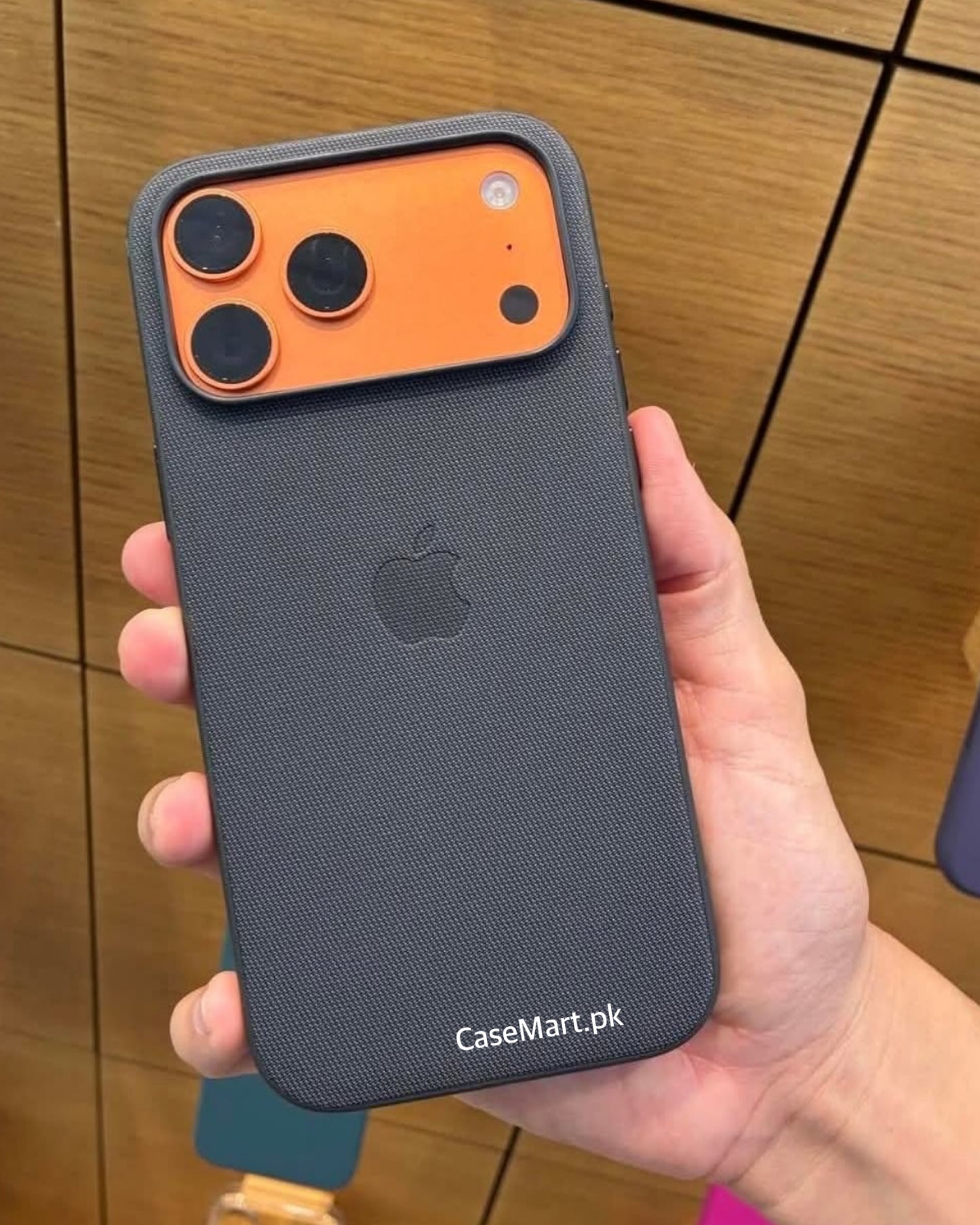 Apple Official TechWoven Case Blue With Pop-Up