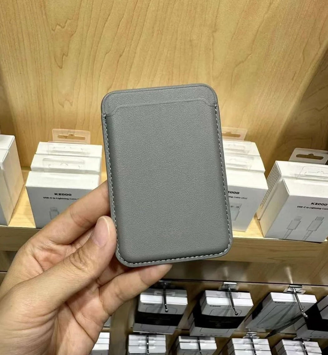 Premium Leather MagSafe Wallet - Magnetic Card Holder for Phone