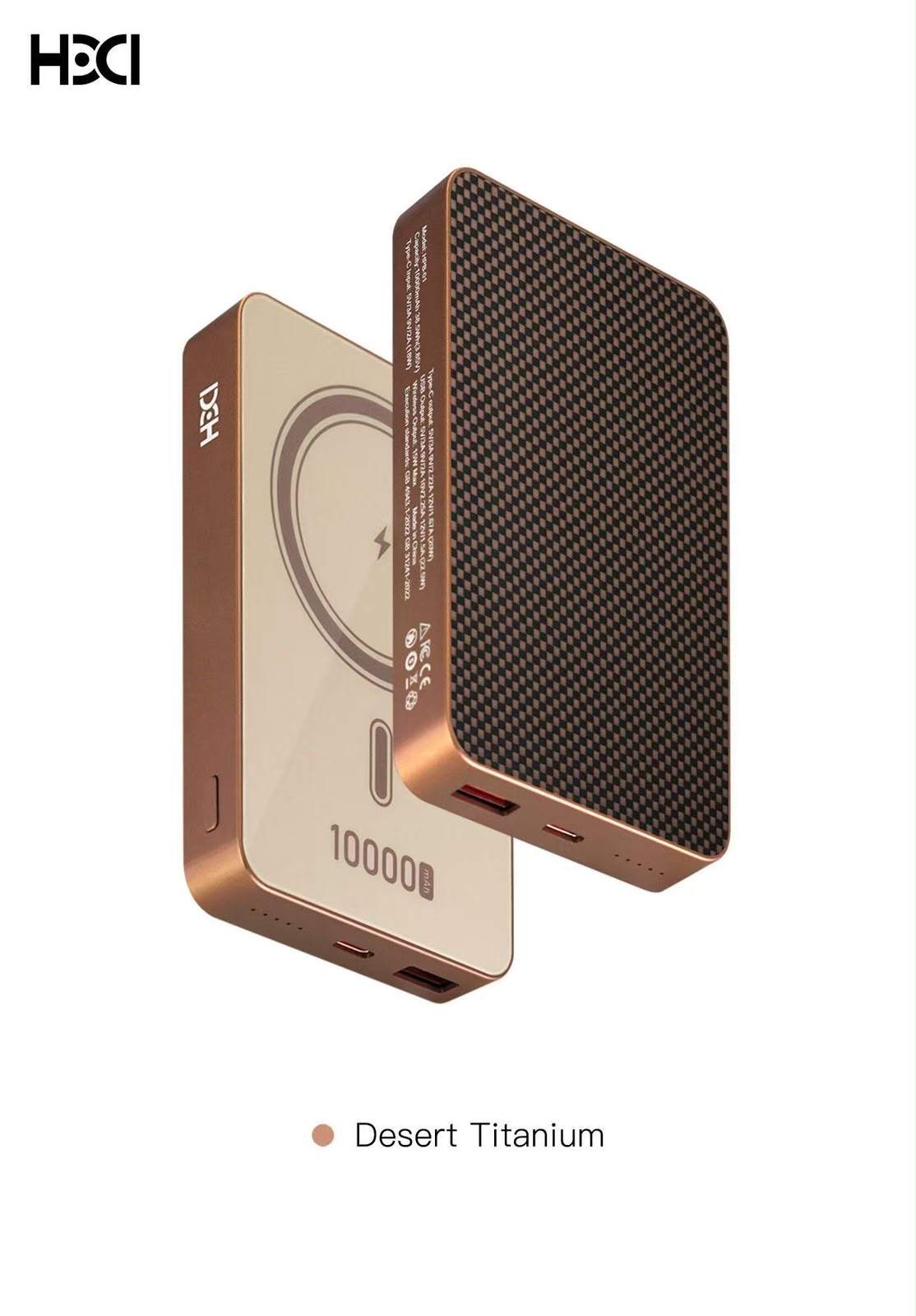HDD Kevlar MagSafe Power Bank 10,000 mAh - Wireless Fast Charging | Aramid Fibre Woven Design