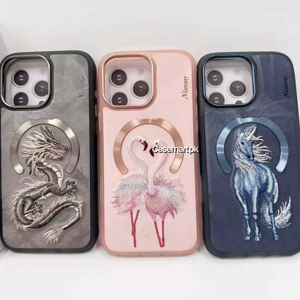 Nimmy original fantasy animal case finewoven+magsafe for Apple iPhone 16 pro max