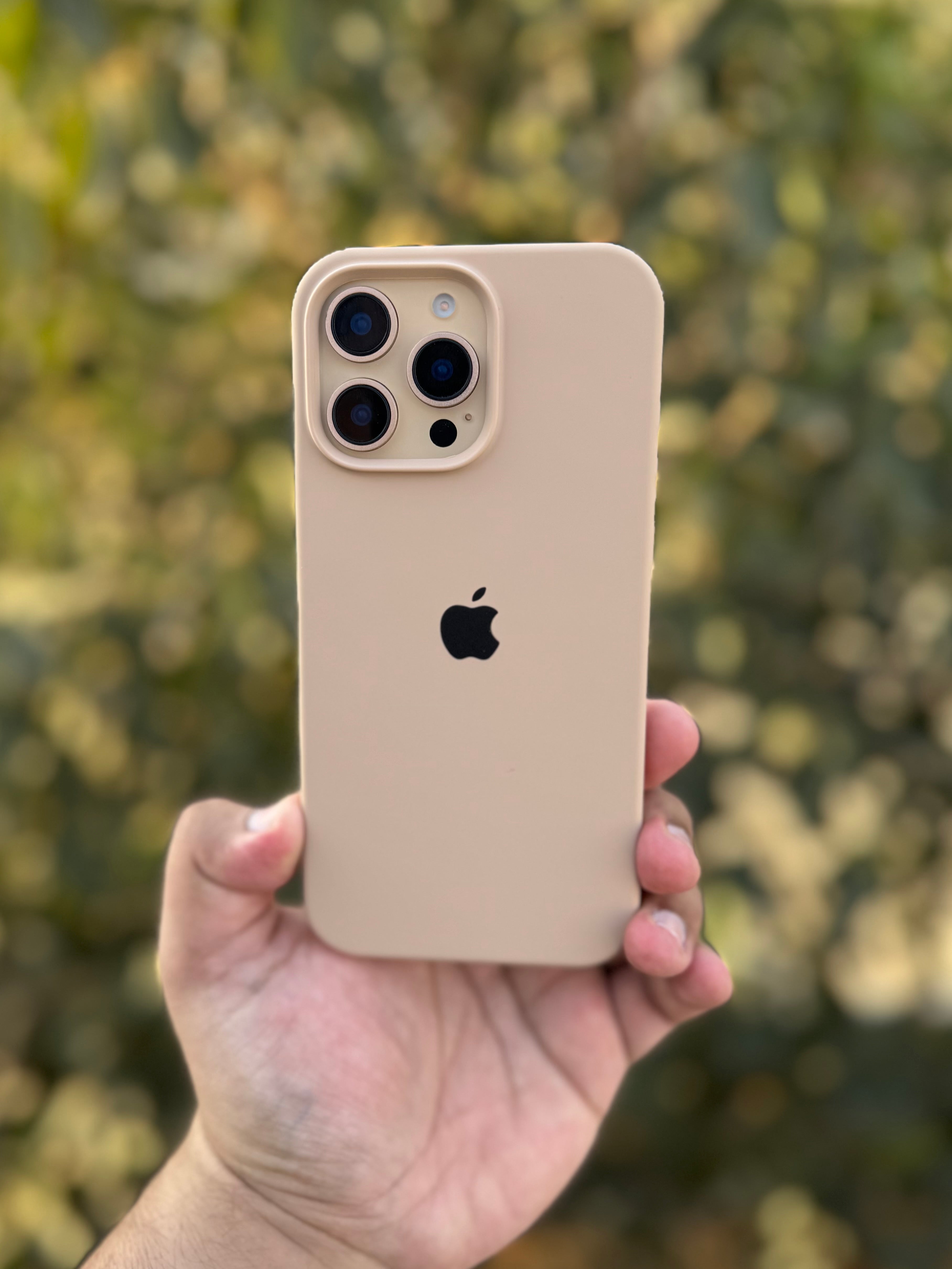 Apple Official Silicone Case Desert Gold