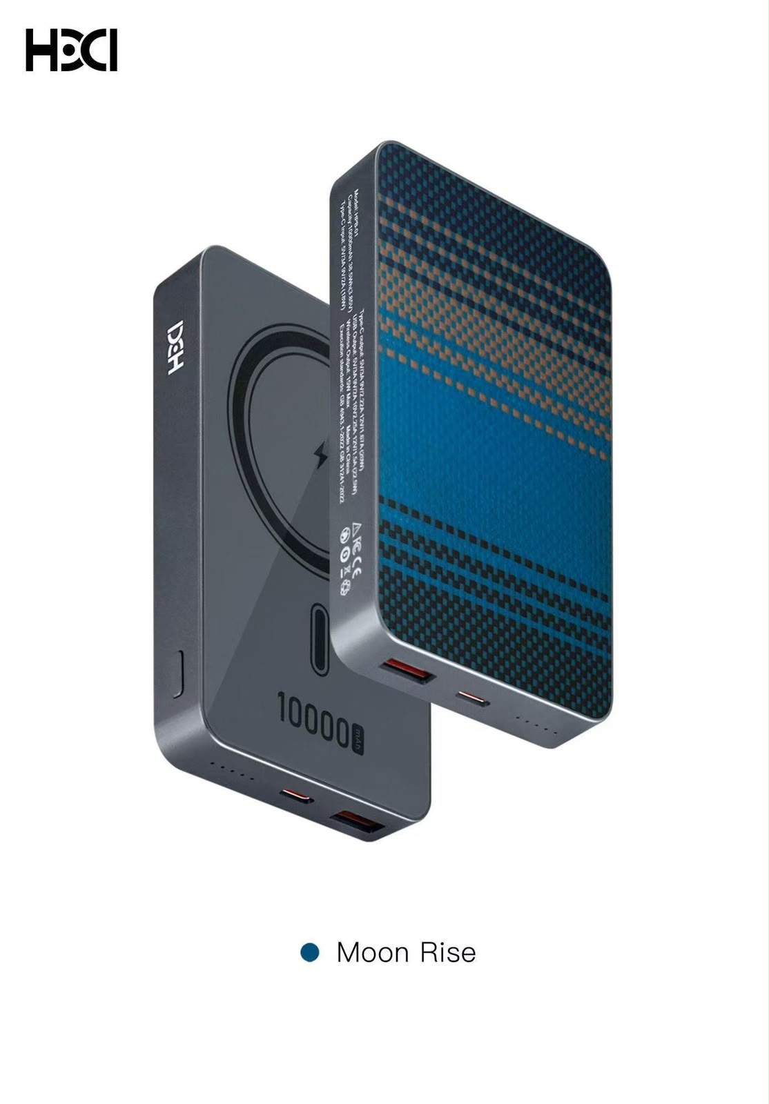 HDD Kevlar MagSafe Power Bank 10,000 mAh - Wireless Fast Charging | Aramid Fibre Woven Design