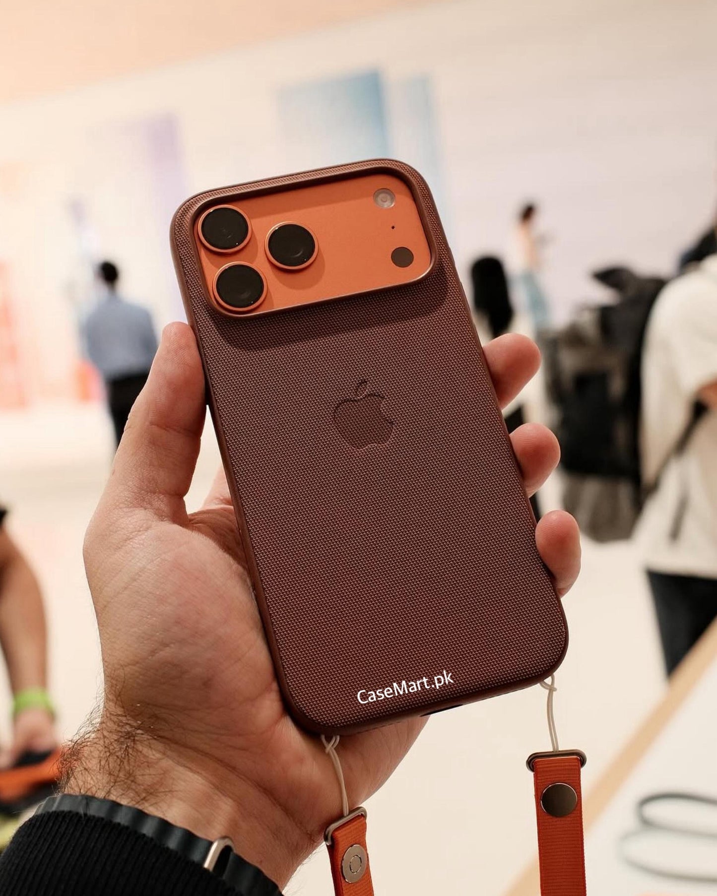 Apple Official TechWoven Case Sienna With Pop-Up