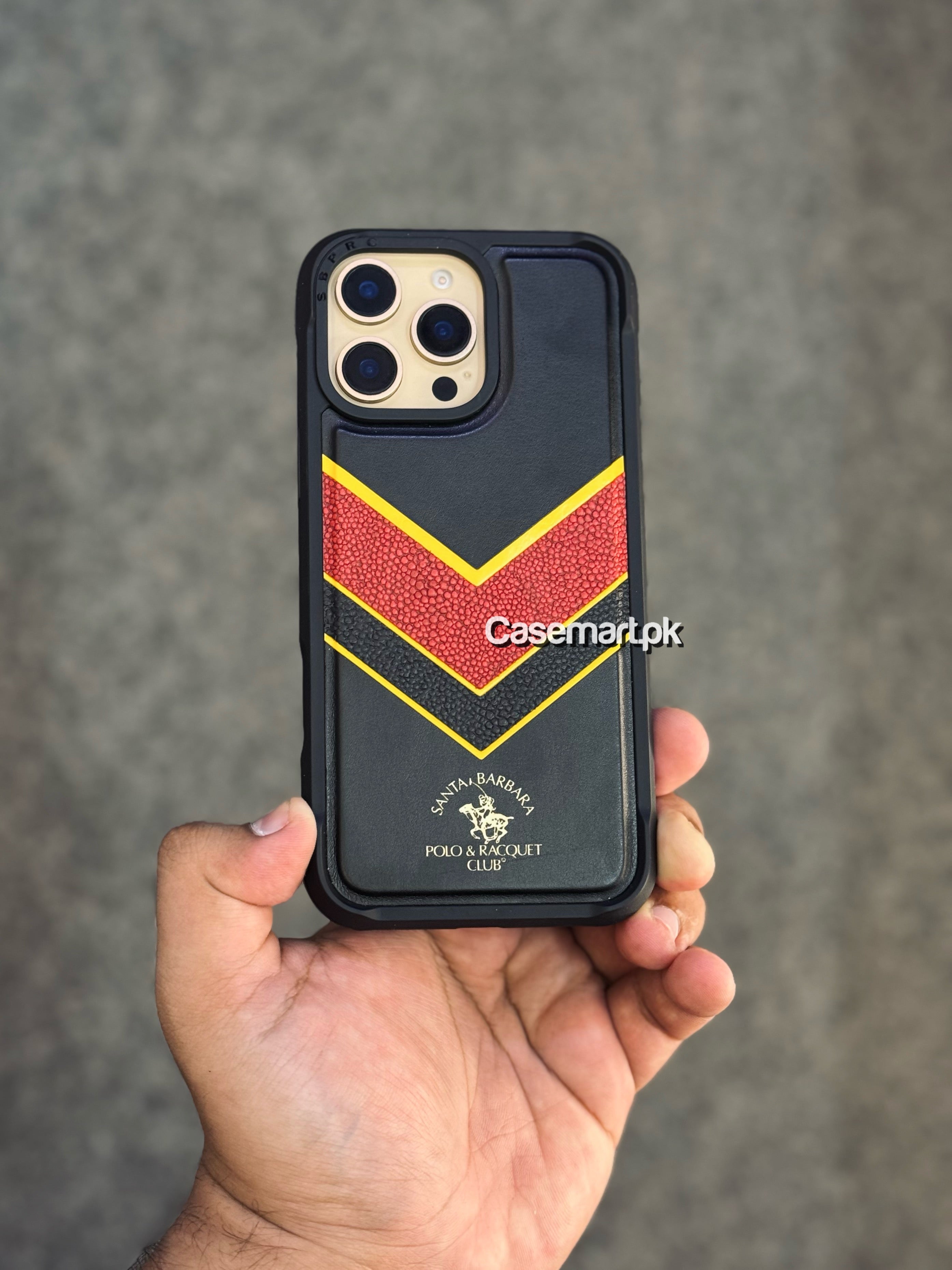 Polo Barton series case in genuine leather for Apple iPhone 16 pro max