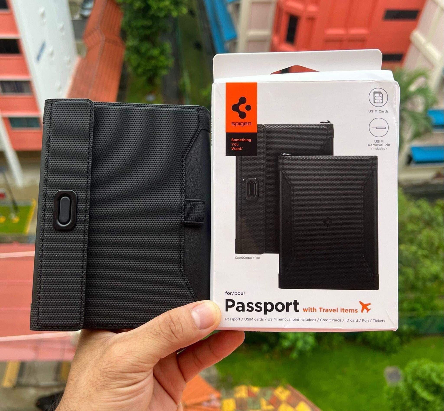 Spigen Passport Card Holder - Universal Travel Wallet Case